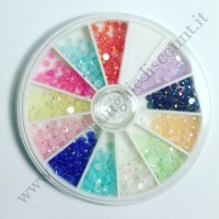 Rondella Nail Art Mezze Perle Colorate 2