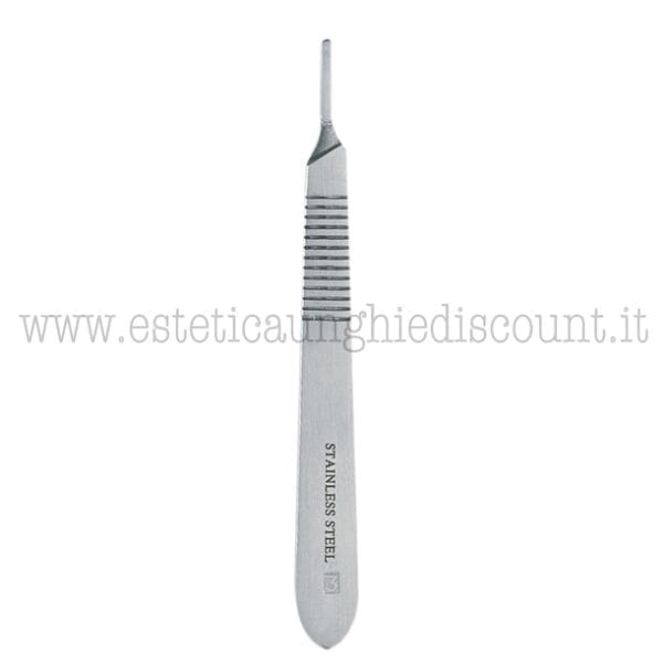 Manico in acciaio inox per bisturi n10-11-15