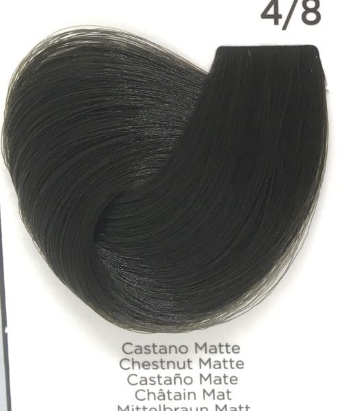 Tinta Colorante Professionale per capelli con ammoniaca Inebrya Castano Matte 4.8