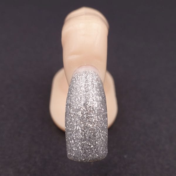 Gel Unghie Colorato UV/LED - GlitterChic Argento Glitterato G019