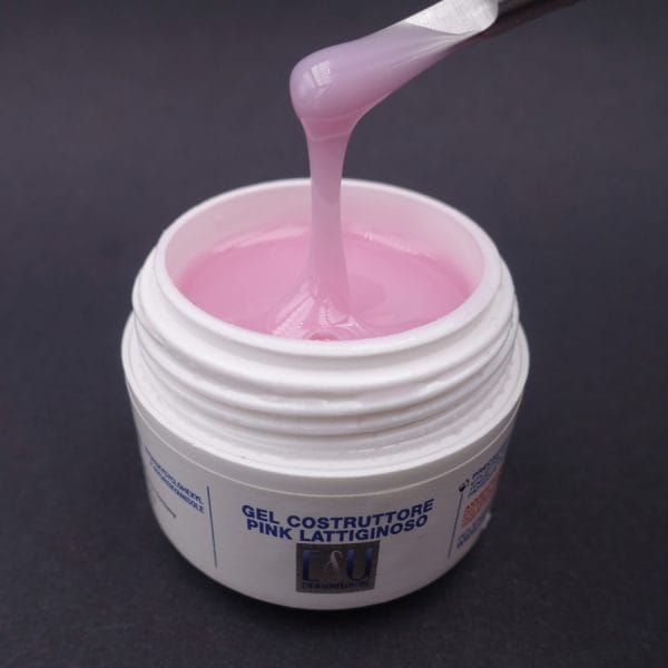 Gel UV Costruttore Pink Lattiginoso Viscosità Media 50 ml