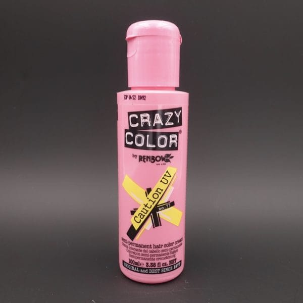 Crema Colorante Semipermanente Crazy Color n°77 Caution UV