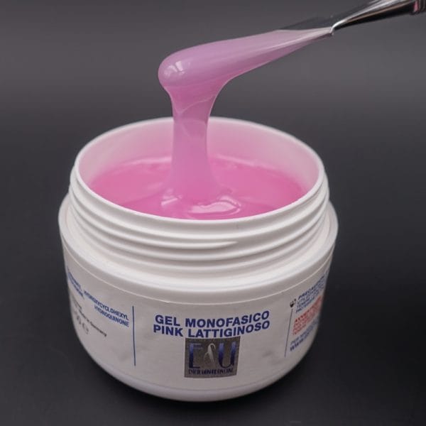 GEL UV Monofasico Pink Lattiginoso Viscosita media 30 ml