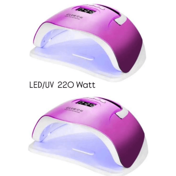 2 X GLOW LAMPADA UV LED 220W *Rosa