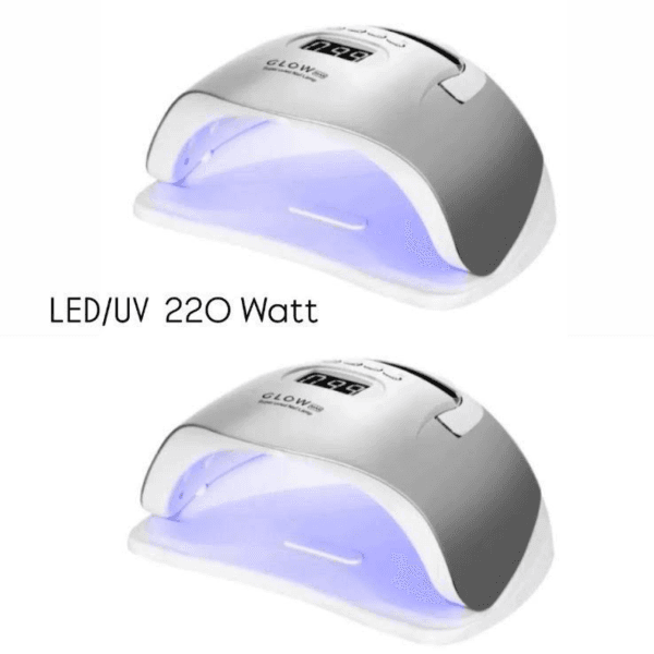 2 X GLOW LAMPADA UV LED 220W *Argento