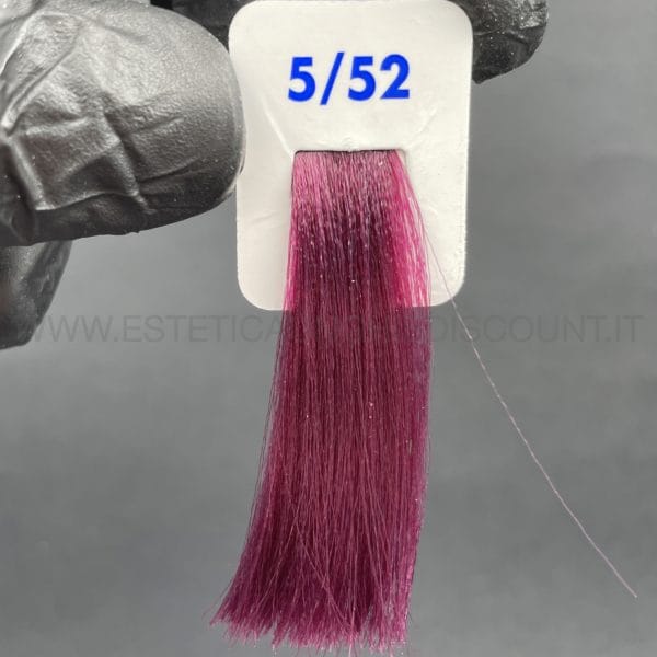 Crema Colorante INEBRYA Bionic Color senza ammoniaca Professionale Permanente 5.52 Castano Chiaro Mogano Viola
