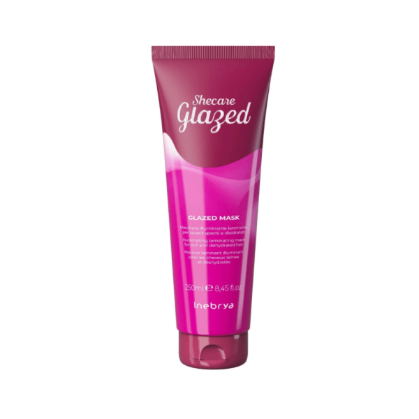Inebrya Shecare Glazed Maschera illuminante laminante per capelli spenti e disidratati 250ml