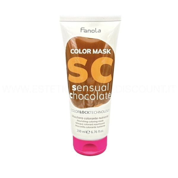 FANOLA COLOR MASK Maschera per capelli nutriente e colorante donna 200 ml tonalità Sensual Chocolate