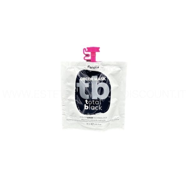 FANOLA COLOR MASK Maschera per capelli nutriente e colorante donna 30 ml tonalità Total Black