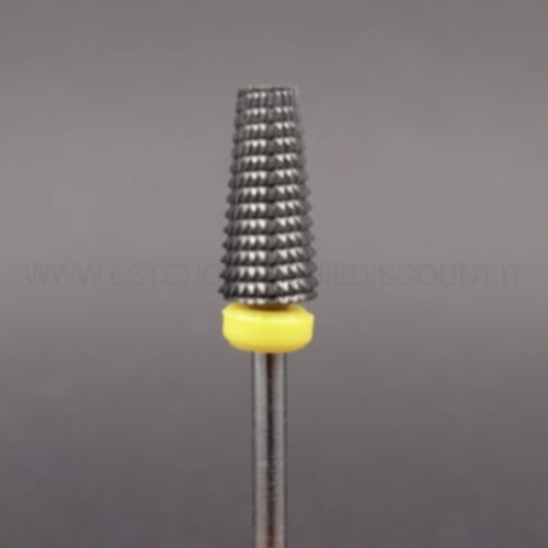 Punta Fresa in Carbide Carburo di Tungsteno Raptor Gialla grit 240.