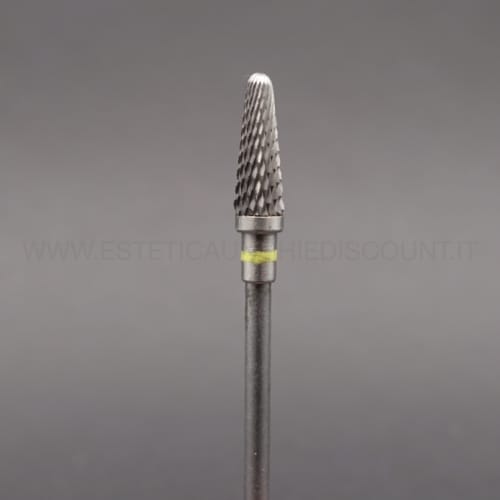 Punta Double Flame Piccola in Carburo di Tungsteno Giallo grana 240