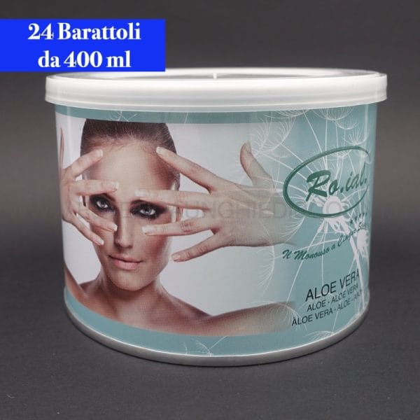 Cera Liposolubile Roial Barattolo all'Aloe Vera 400 ml conf.24 pezzi