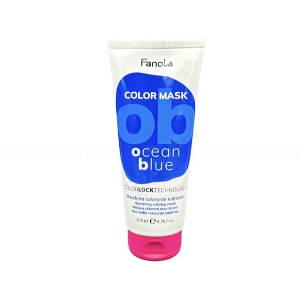 FANOLA COLOR MASK Maschera per capelli nutriente e colorante donna 200 ml tonalità Ocean Blue