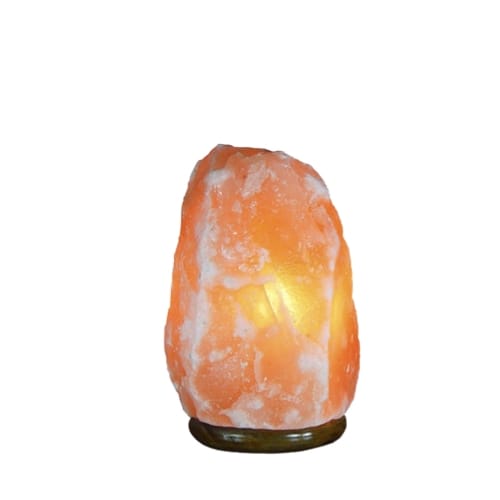 Lampada di sale 2-3 kg (con scatola) impianto elettrico a norma CEE + lampadina da 15W