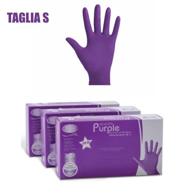 100 Guanti in Nitrile SENZA TALCO Taglia S