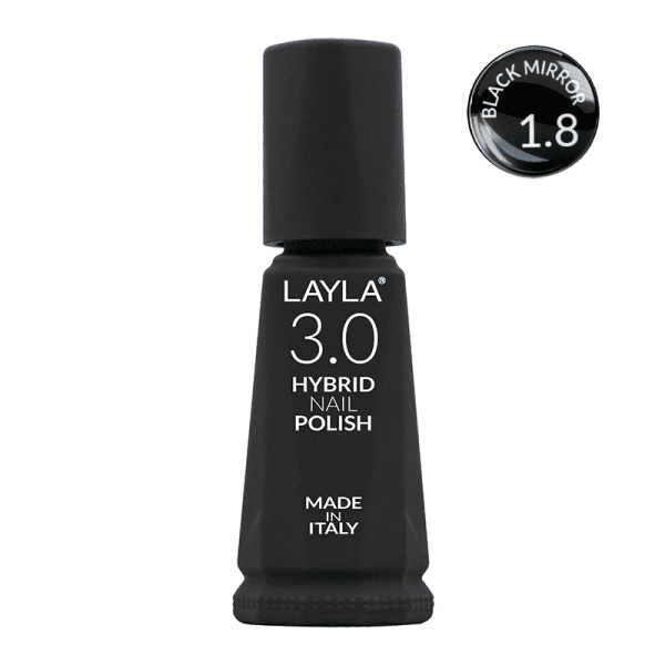 3.0 Hybrid Layla Nail Polish 1.8 BLACK MIRROR