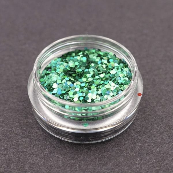 Paillette nail art Verde