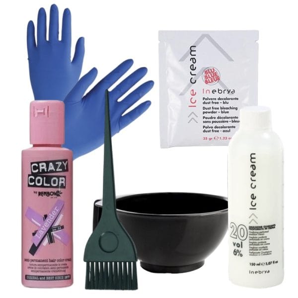 Set Completo Tinta Capelli Semipermanente Crazy Color