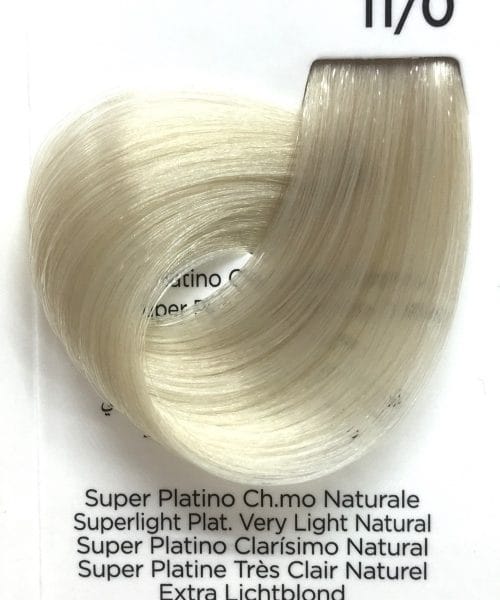 Superschiarente Tinta Colorante Professionale per capelli con ammoniaca Inebrya Super Platino Chiarissimo Naturale 11.0
