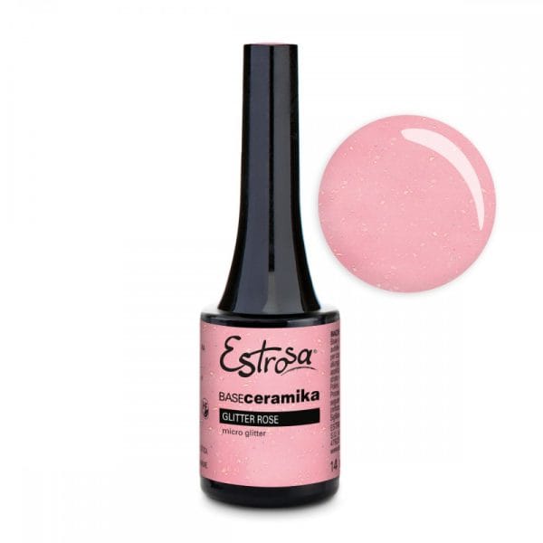 GLITTER ROSE - BASE GEL BUILDER CERAMIKA ESTROSA 14ML - 8710