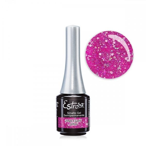 Estrosa Smalto Semipermanente Colorato 7917 PRETTY IN PINK GLITTER 7ML. (Copia)