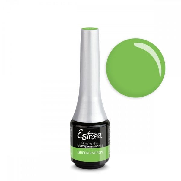 Estrosa Smalto Semipermanente Colorato 7939 GREEN ENERGY 7ML.