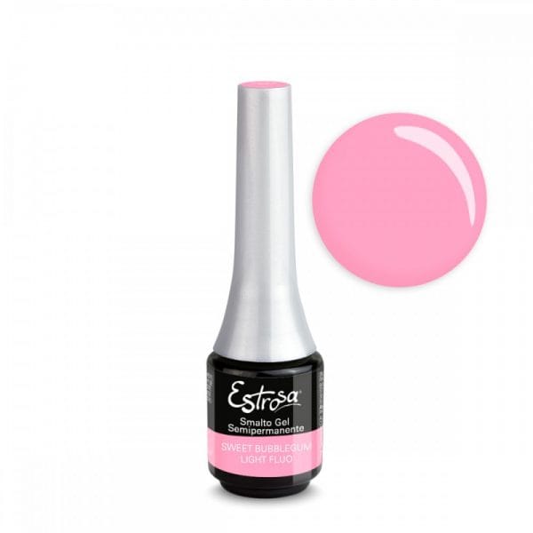 Estrosa Smalto Semipermanente Colorato 7942 SWEET BUBBLEGUM LIGHT FLUO 7ML.